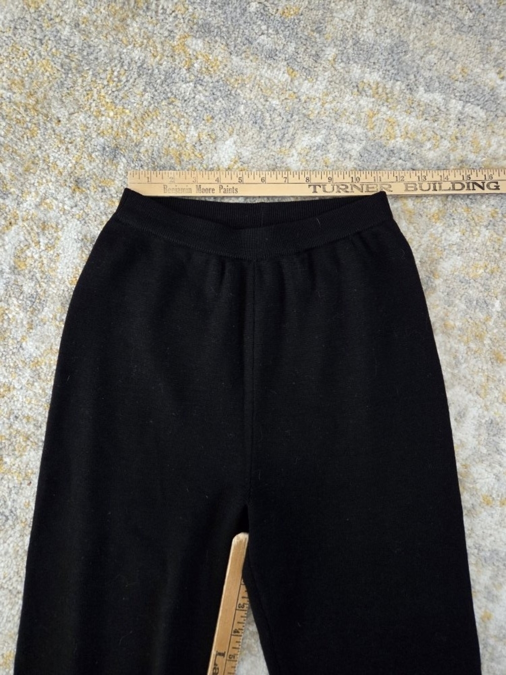 Banana Republic Knit Black Straight Leg 100% Merino Wool - Picture 6 of 6